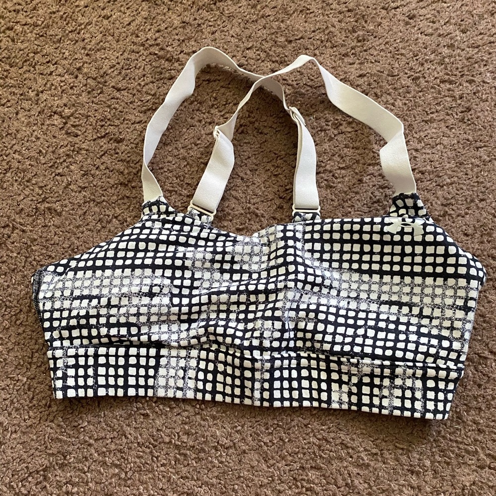 a slightly worn sports bra